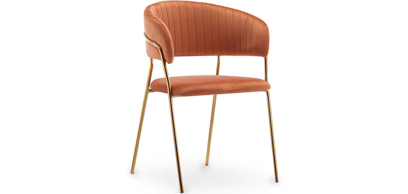 Chaise de salle à manger - Revêtue de velours - Gruna