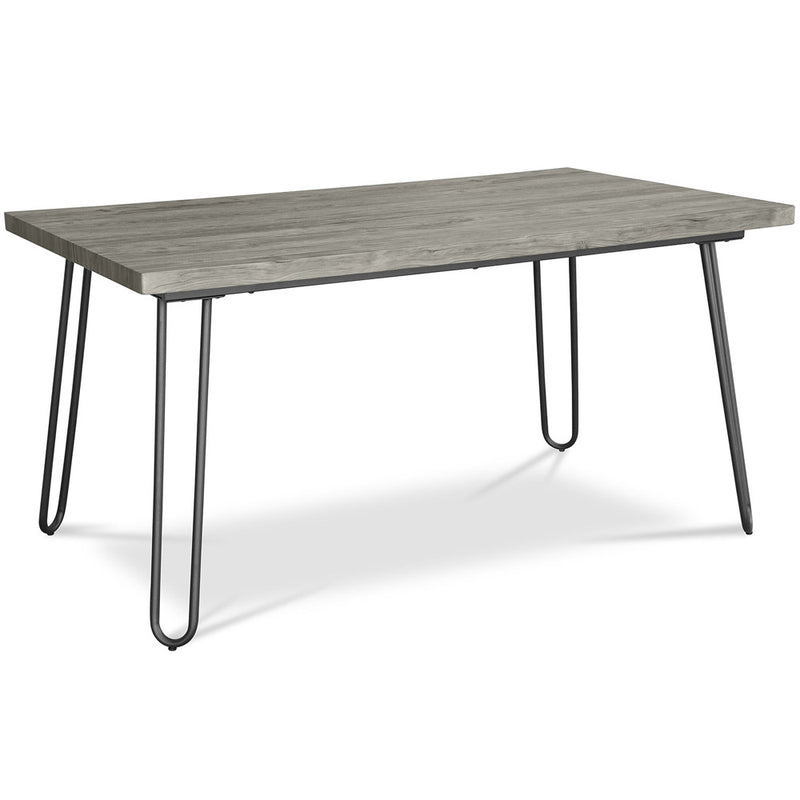 Table à manger rectangulaire - Style industriel - Bois et métal - 150cm - Hairpin