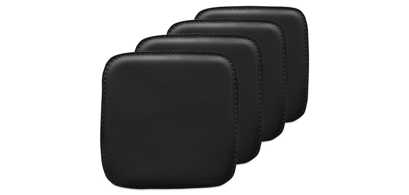 Lot de 4 coussins magnétiques pour taboure assise carrée- simili-cuir - Stylix