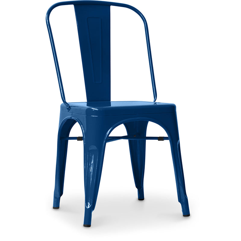 Sedia da pranzo in acciaio - Design industriale - Nuova edizione - Stylix