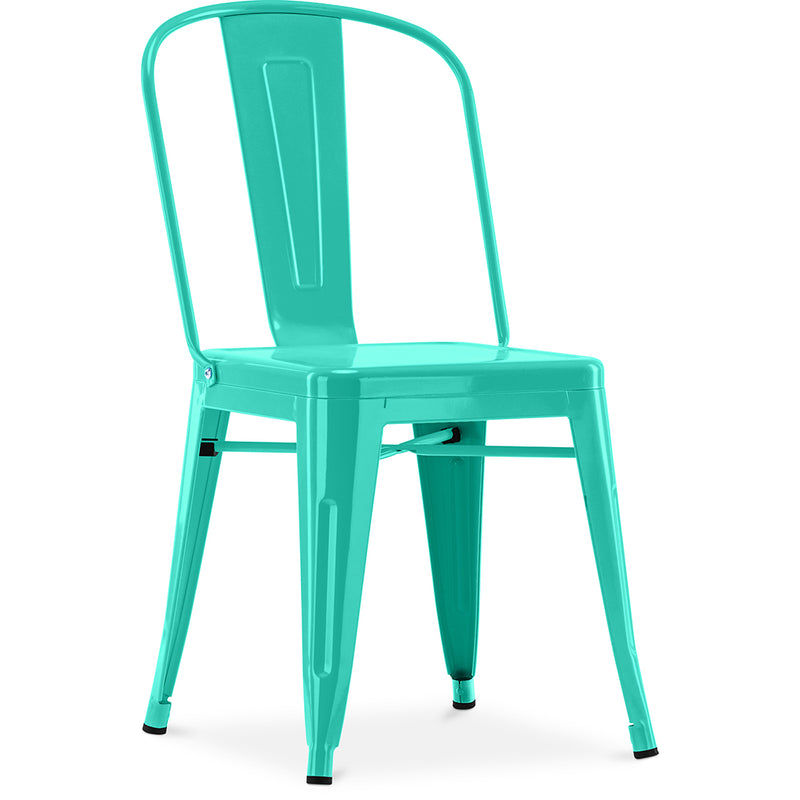 Sedia da pranzo in acciaio - Design industriale - Nuova edizione - Stylix