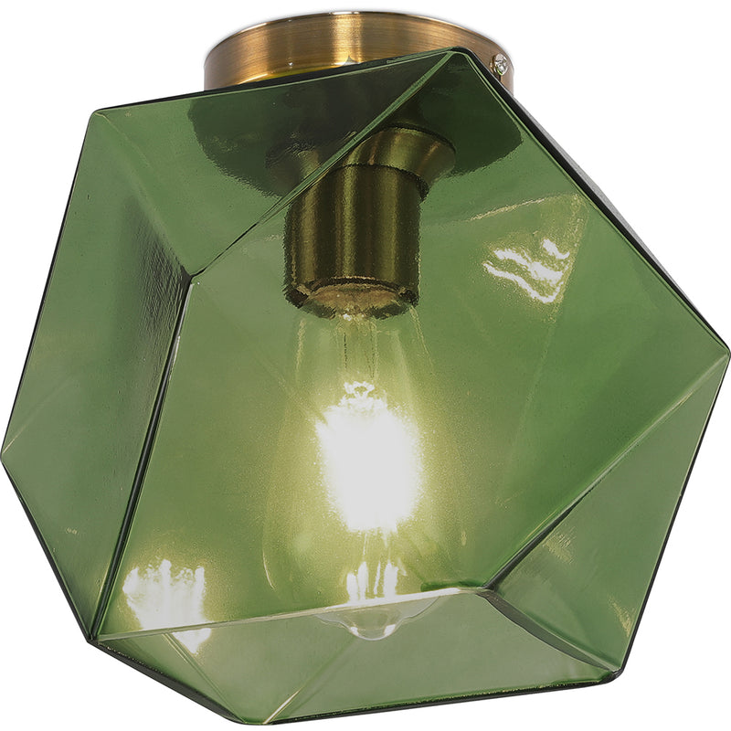 Lampe de plafond en cristal - Monture encastrée design rétro - Avo