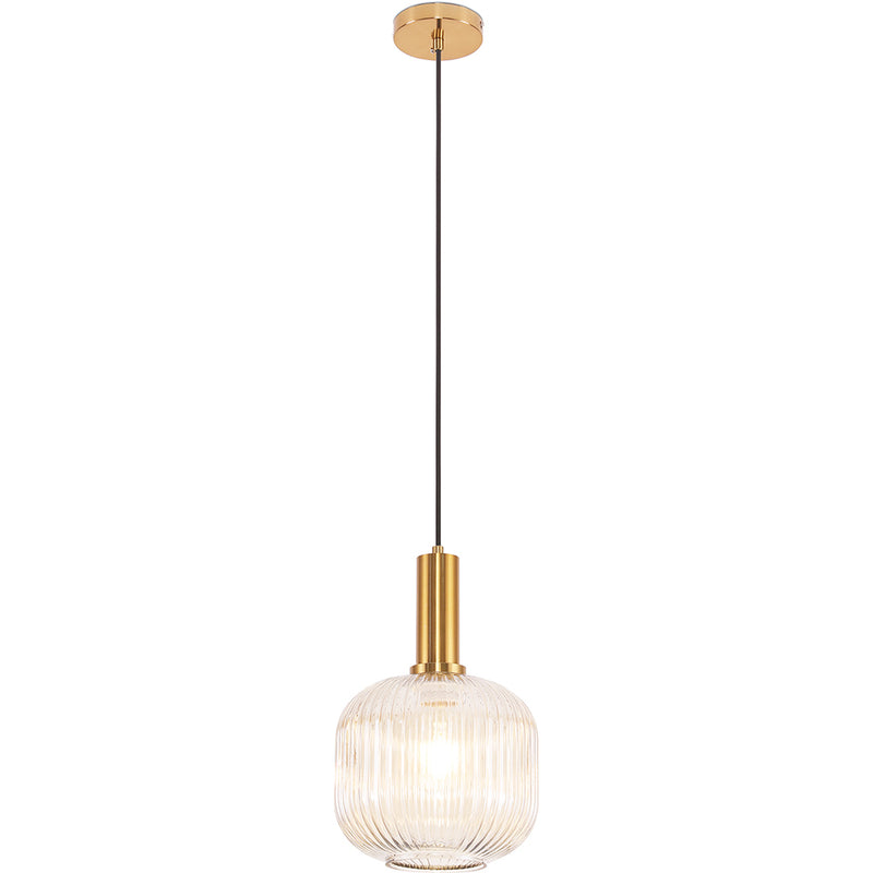 Lampa sufitowa vintage - Zawieszenie z kryształu - Amelia