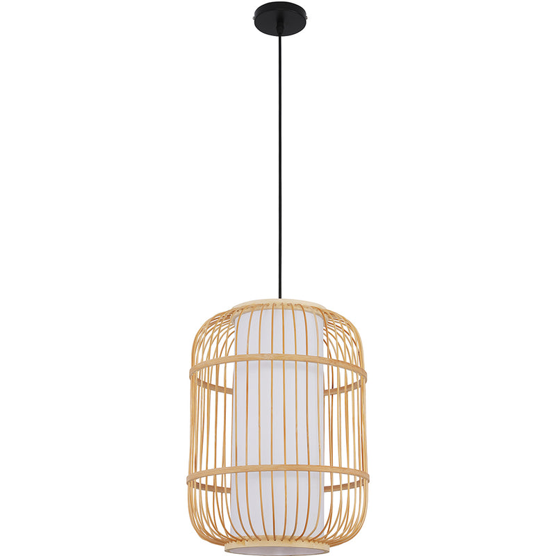 Lampe de plafond en bambou - Lampe suspendue au stile Boho Bali - Mane