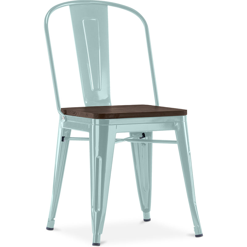 Spisestuestol - Industriell design - Tre og stål - Stylix