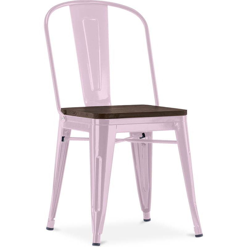 Spisestuestol - Industriell design - Tre og stål - Stylix