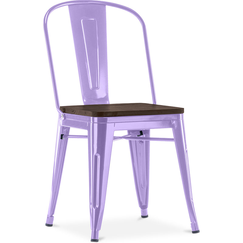 Spisestuestol - Industriell design - Tre og stål - Stylix