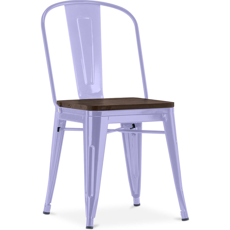 Spisestuestol - Industriell design - Tre og stål - Stylix