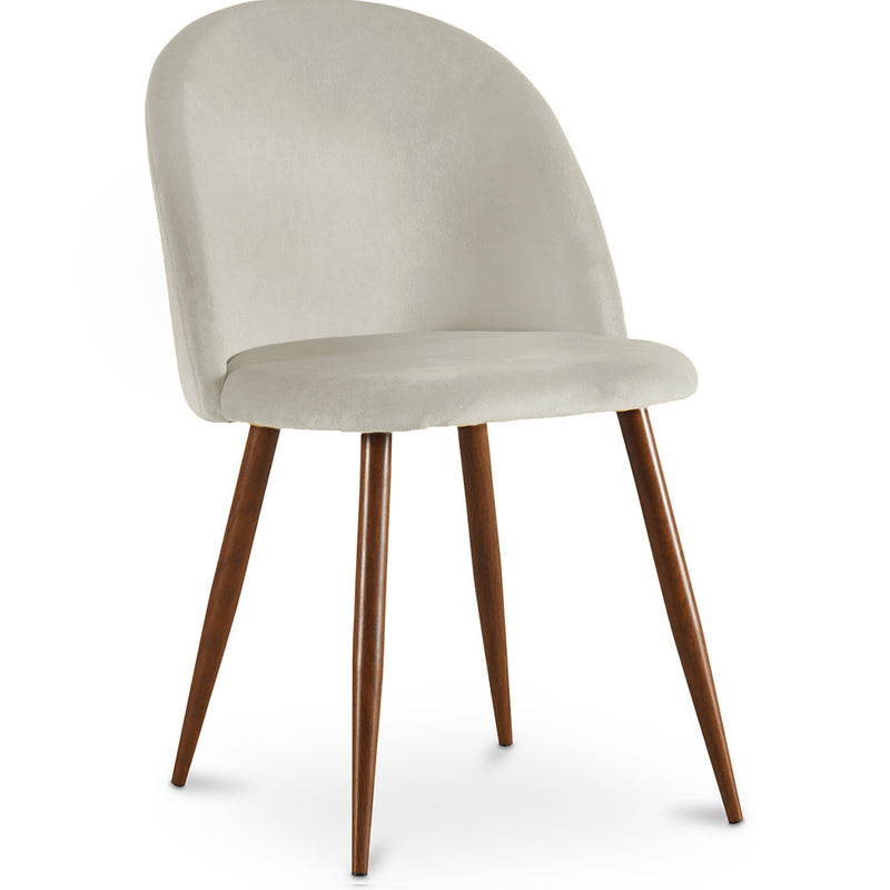 Dining chair - Upholstered in velvet - Scandinavian design - Evelyne