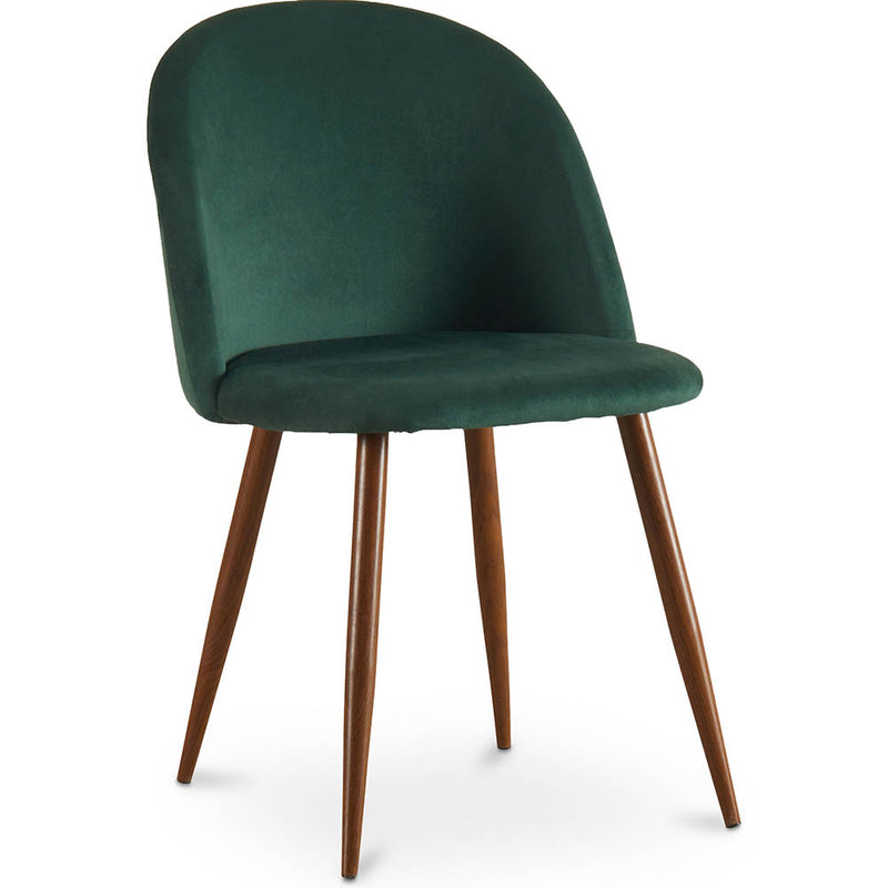 Dining chair - Upholstered in velvet - Scandinavian design - Evelyne