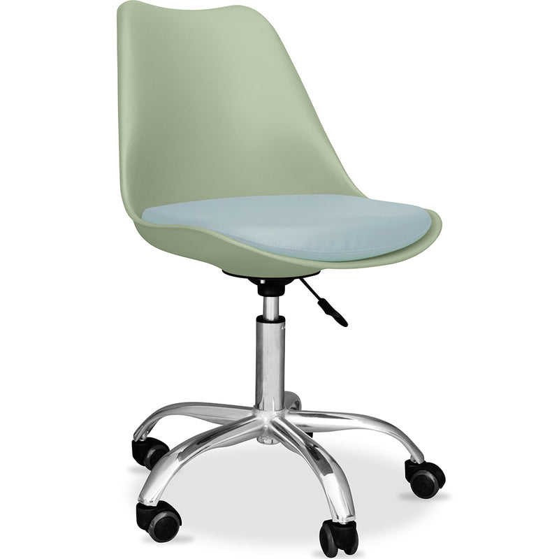 Chaise de bureau à roulettes - Chaise de bureau pivotante - Tulip