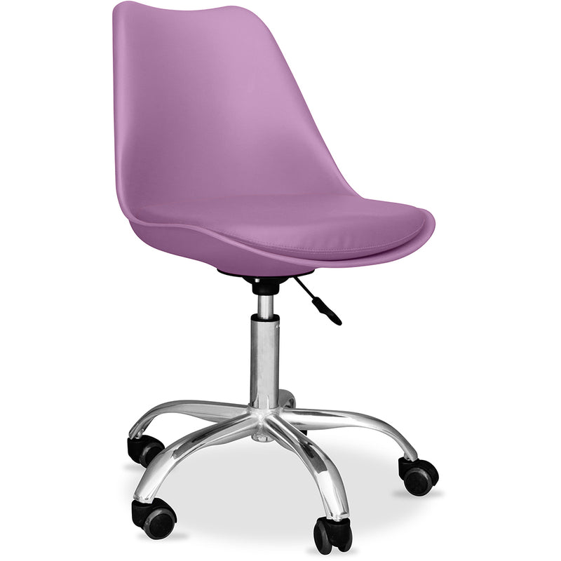 Chaise de bureau à roulettes - Chaise de bureau pivotante - Tulip