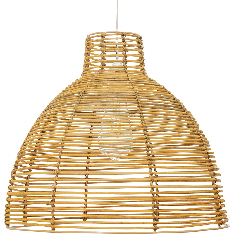 Lampe de plafond en rotin - Lampe suspendue de stile Boho Bali - Can