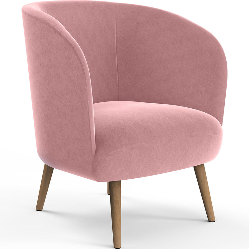 Fotel designerski - Obity aksamitem - Krenda