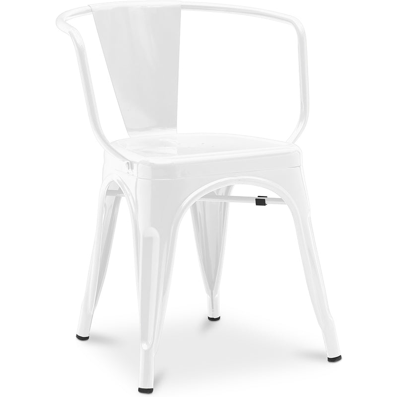 Dining chair with armrests - Industrial design - Steel - New edition - Stylix