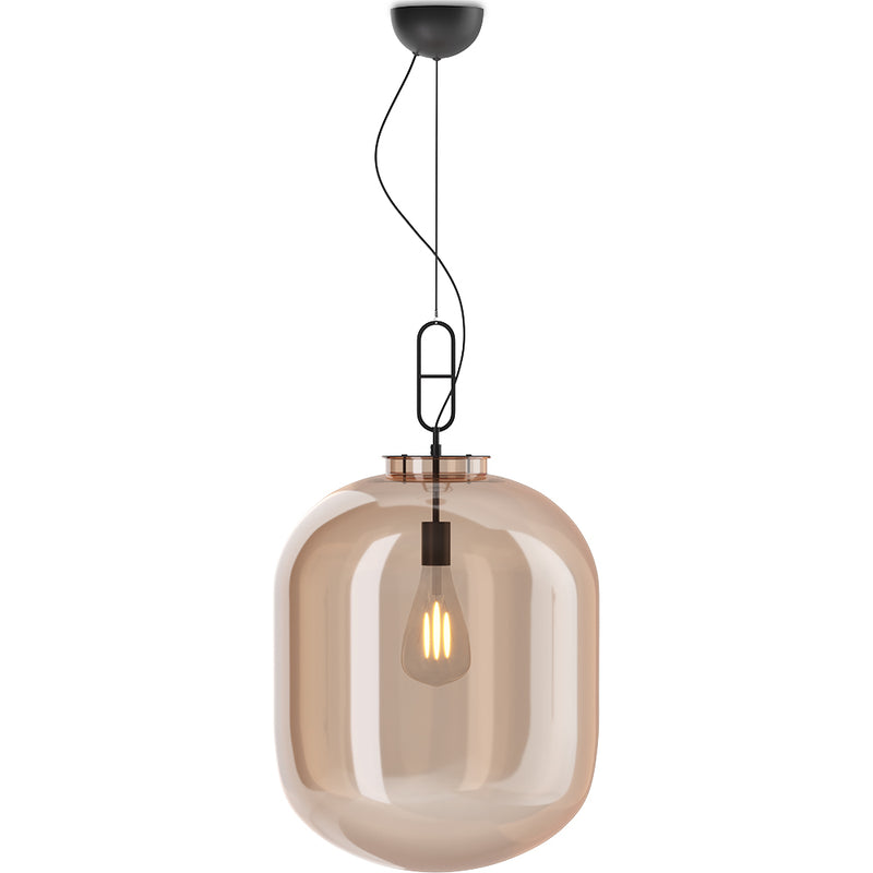 Taklampe i krystall - Middels design hengelampe - Grau