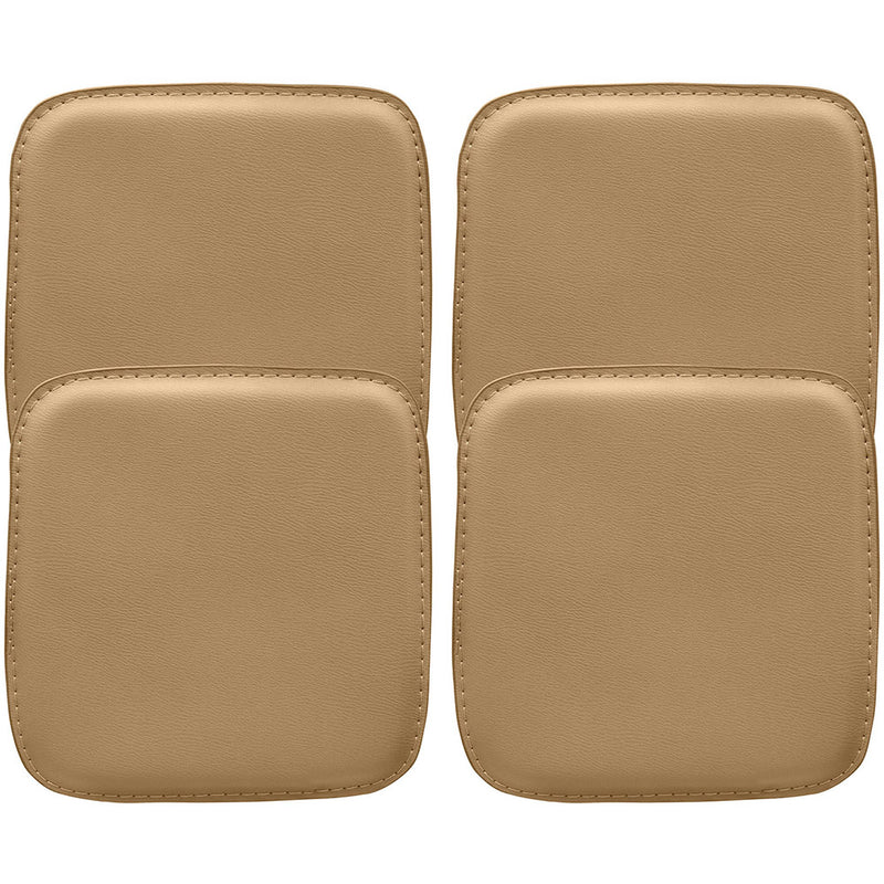 Lot de 4 coussins magnétiques pour taboure assise carrée- simili-cuir - Stylix
