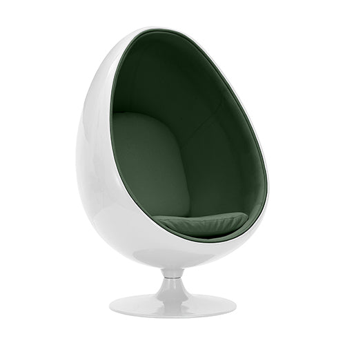 Fauteuil design en forme d'œuf - Revêtement en similicuir - Eny