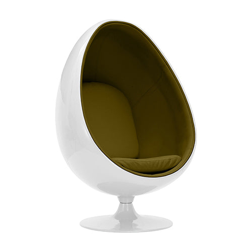 Fauteuil design en forme d'œuf - Revêtement en similicuir - Eny