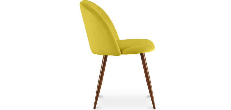 Dining chair - Upholstered in velvet - Scandinavian design - Evelyne