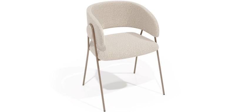 Chaise de salle à manger - Revêtue de tissu - Roaw