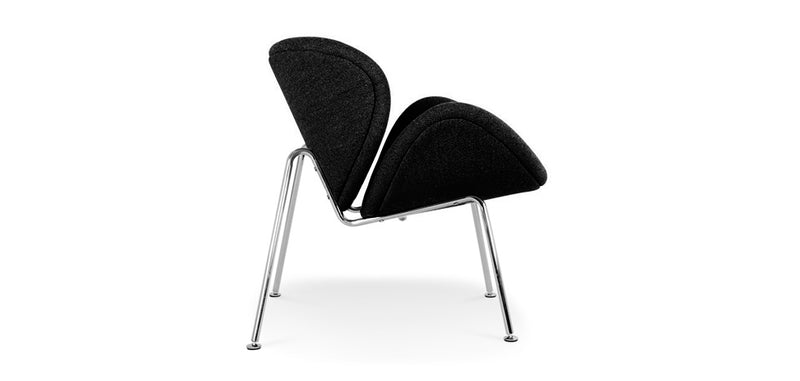 Design Armchair with Footrest - Upholstery - Chunk