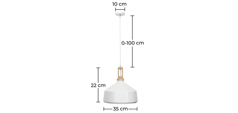 Lampada da soffitto - Lampada a sospensione - Legno e metallo - Wind