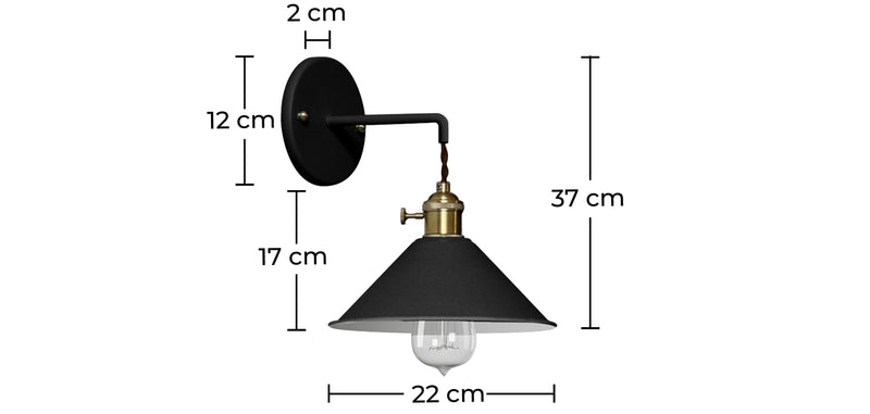Wall Sconce - Vintage Design - Curie