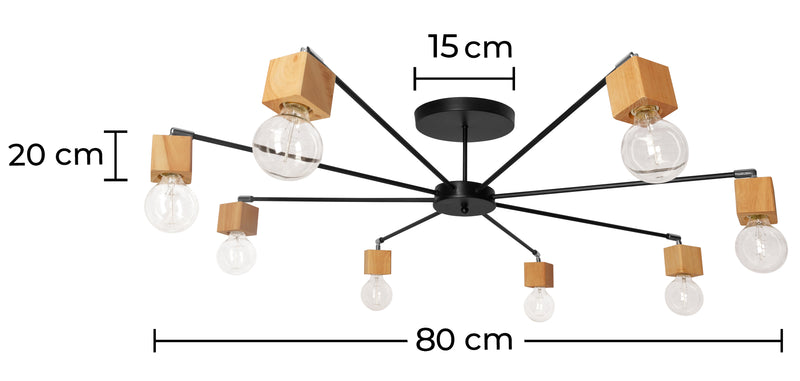 Lampa sufitowa - Skandynawski design - Bellou