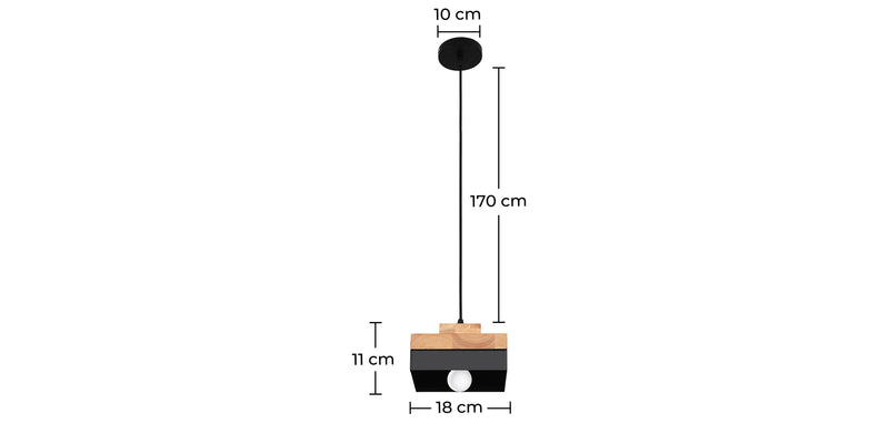 Lampe de plafond - Lampe suspendue de style scandinave - Edda