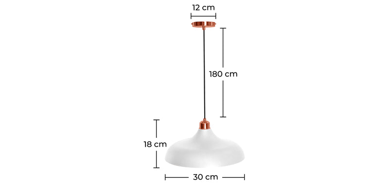 Lampe de plafond design - Lampe suspendue en métal - Enar