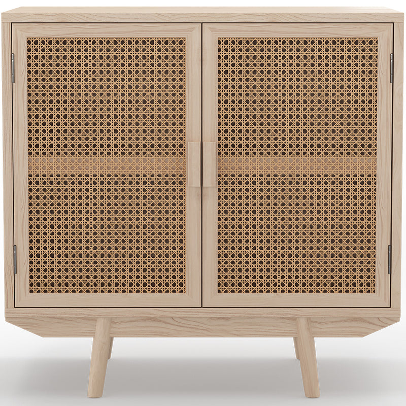 Buffet en Bois Naturel - Design Boho Bali - 2 Portes - Treys