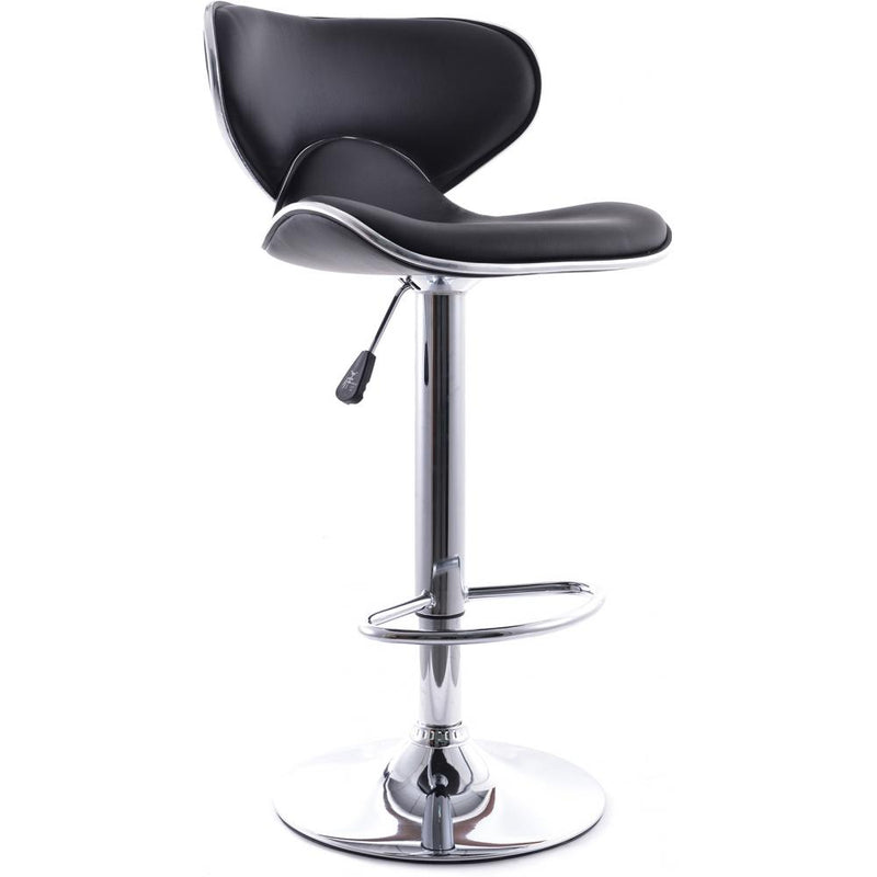 Tabouret de bar pivotant avec dossier - Dossier courbe