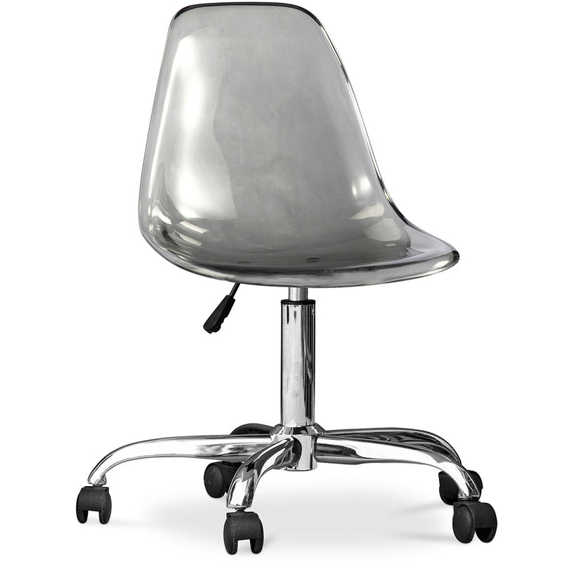 Office chair with transparent casters - Swivel office chair - Lucy