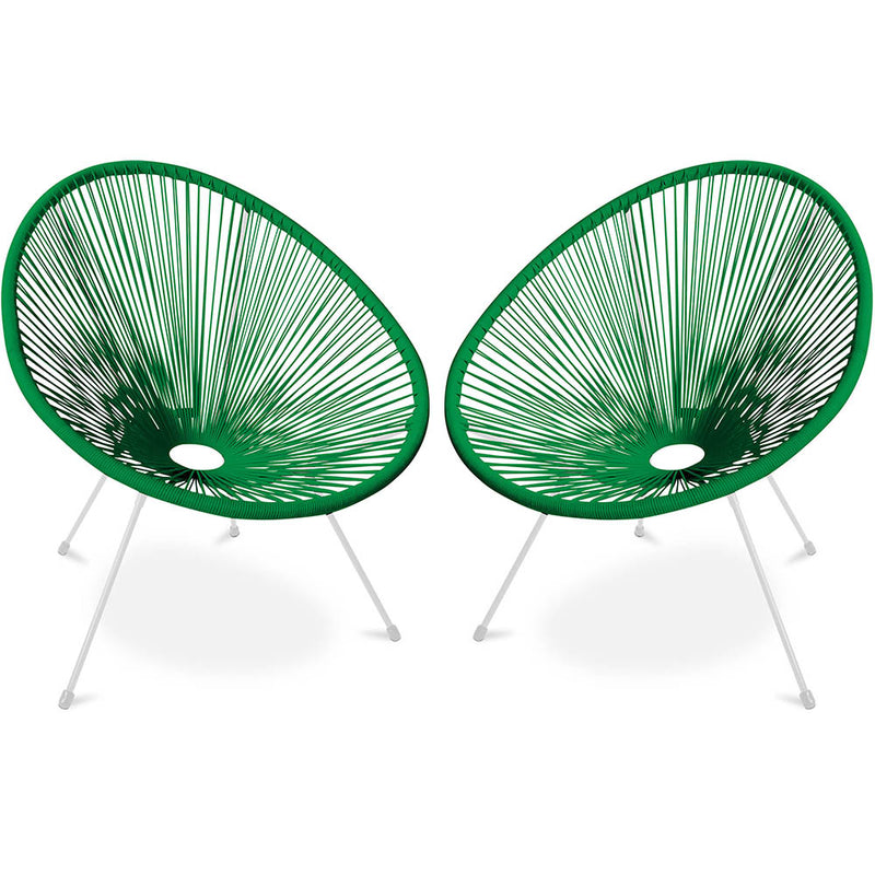 Pack Fauteuil Acapulco - Piétement Blanc x2 - Nouvelle Édition