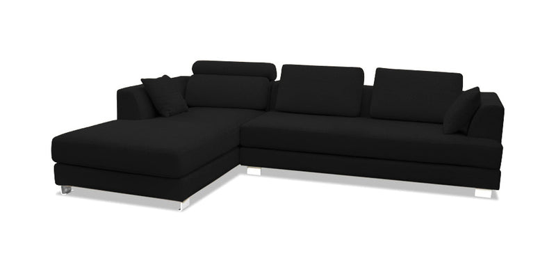 Chaise longue avec 3 places - Tissu d'ameublement - Boretti