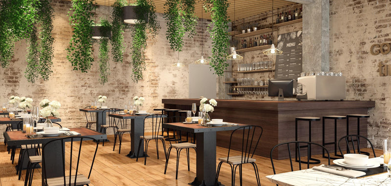 Eetkamerstoel - Industrieel design - Hout en metaal - Lillor