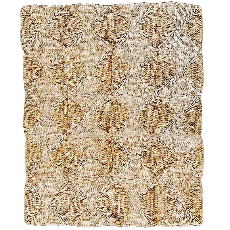 Rectangular jute rug - Boho Bali - 120x150 CM - Lubya