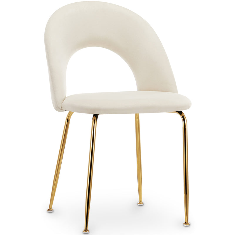 Chaise de Salle à Manger - Revêtue de Velours - Amarna