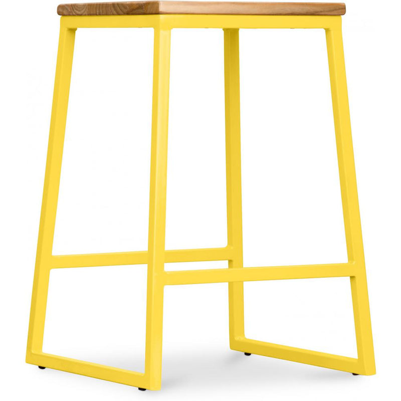Sgabello da Bar Design Industriale - Legno e Metallo - 60cm - Big Boy