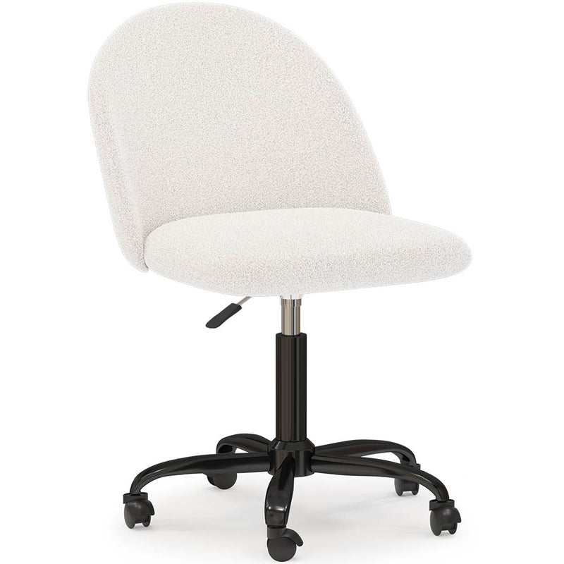 Chaise de Bureau Rembourrée - Bouclé - Evelyne