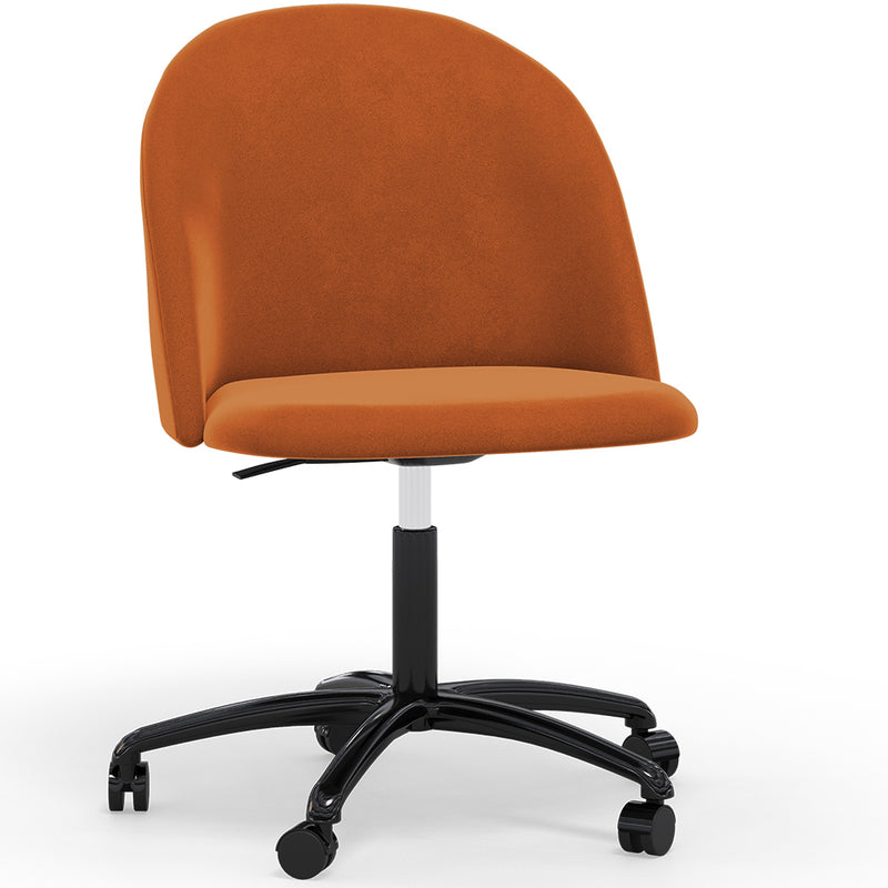 Chaise de Bureau Rembourrée - Velours - Evelyne