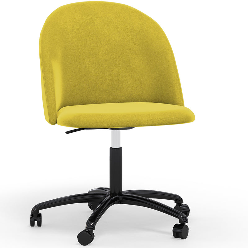 Chaise de Bureau Rembourrée - Velours - Evelyne