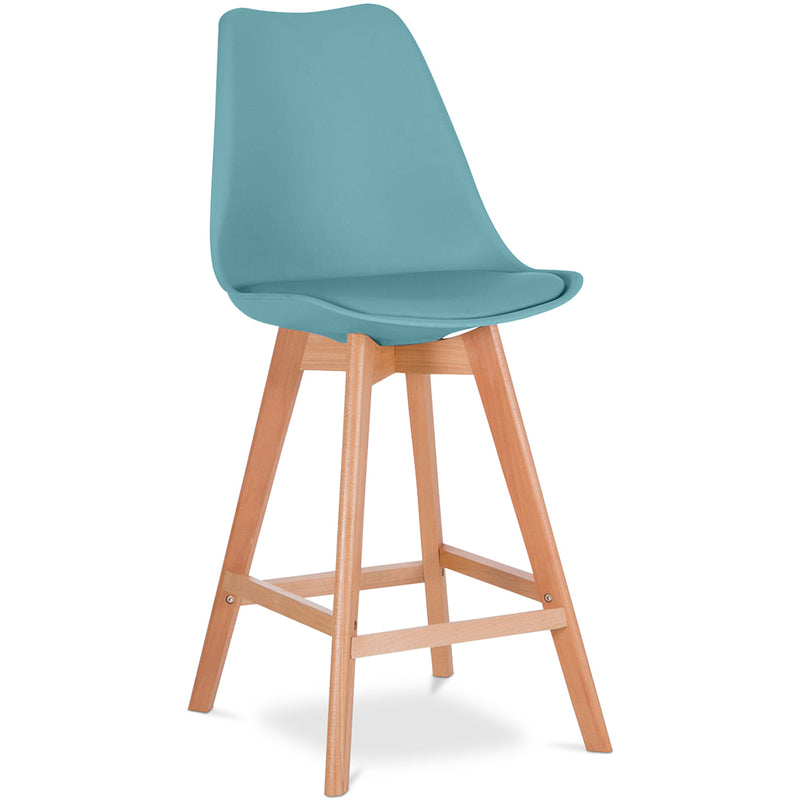 Scandinavian style stool - wooden legs - Denisse