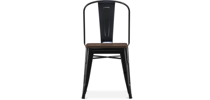 Spisestuestol - Industriell design - Tre og stål - Stylix