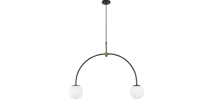 Lampe de plafond à boules en verre - Lampe suspendue à 2 bras - Josephine