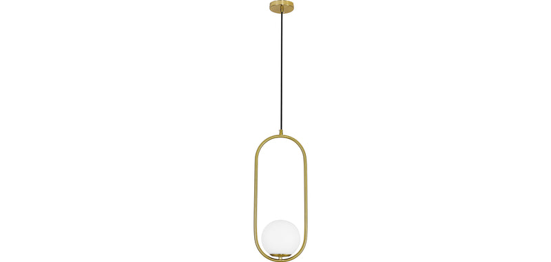 Globe ceiling lamp - Golden pendant - Ruby