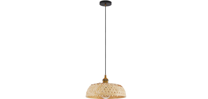 Lampe de plafond en bambou - Lampe suspendue de stile Boho Bali - Atria