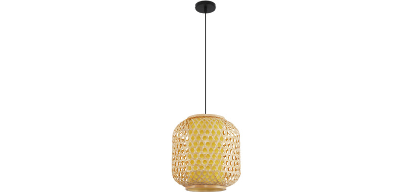 Lampa sufitowa z bambusa - Lampa wisząca w stylu Boho Bali - Ubon