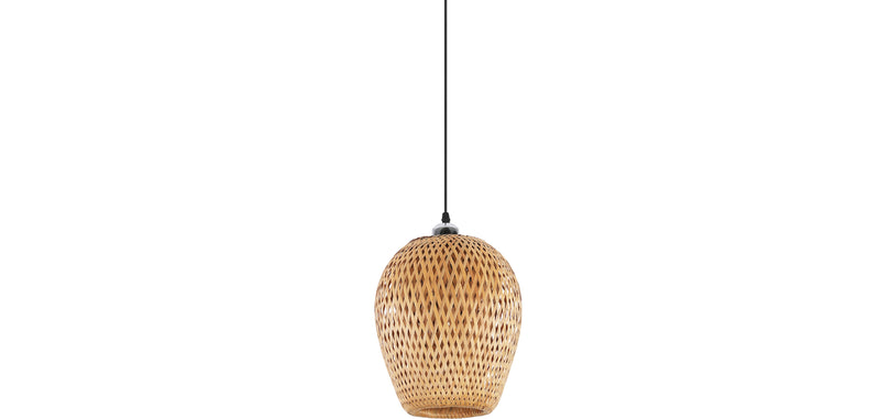 Taklampe i bambus - Hengelampe i boho Bali-stil - Gina